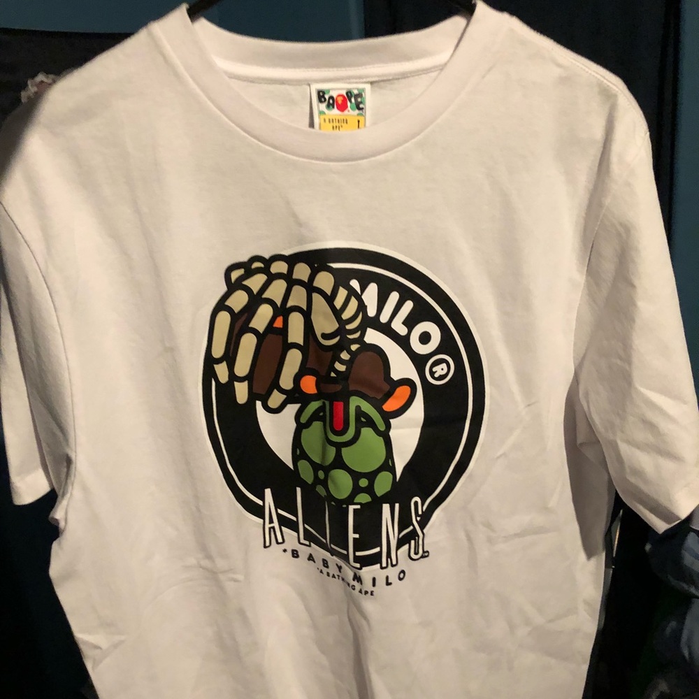 A Bathing Ape (BAPE) Baby Milo x Aliens Tee Shirt